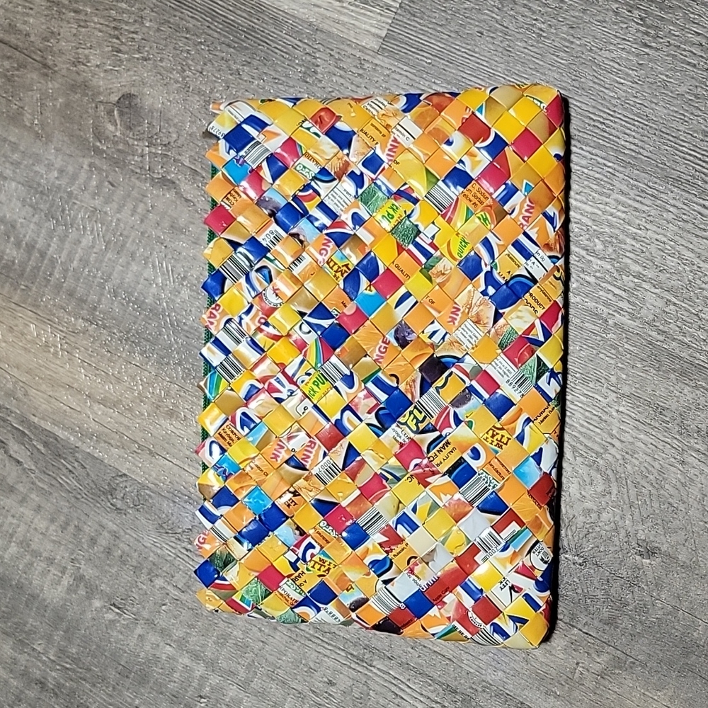 New never used candy wrapper clutch pouch